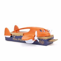 Green Toys Fire Plane Jouet de bain Orange, Blanc