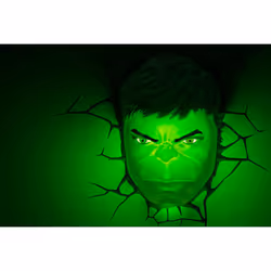 3DlightFX Hulk Face Light Figurine lumineuse décorative Vert 1 lampe(s) LED