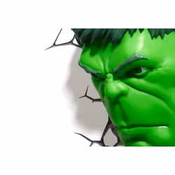 3DlightFX Hulk Face Light Figurine lumineuse décorative Vert 1 lampe(s) LED