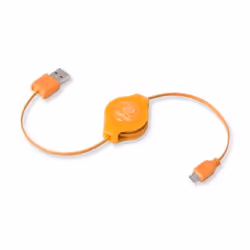 ReTrak EUCABLEMICOR, 1 m, USB A, Micro-USB A, USB 2.0, Mâle/Mâle, Orange