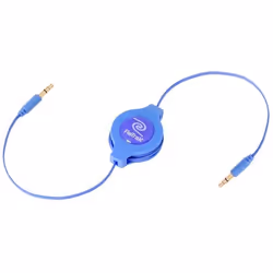 ReTrak EUCABLE35BU, 3,5mm, Mâle, 3,5mm, Mâle, 1,5 m, Bleu