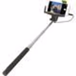 Perche à selfie - Retrak - Télescopique - Noir - Câble jack inclus - Compatible smartphones