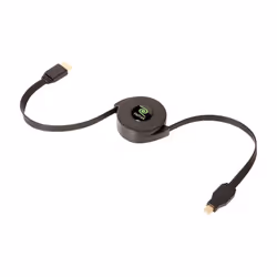 ReTrak ETCABLEDPB, 1,52 m, HDMI Type C (Mini), Noir
