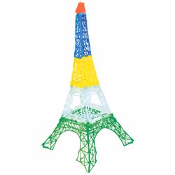 3Doodler Start Eco Plastic - Fire and Ice Mixed Bag 250 Plastique compostable Orange, Turquoise, Blanc, Jaune 1 g
