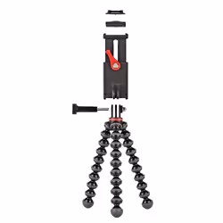 Joby GripTight Action Kit, 3 pieds, Noir, Rouge, 24 cm, 124 g