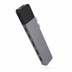HYPER GN28N-GRAY, Avec fil, 100 W, 3,5 mm, 1000 Mbit/s, Gris, MicroSD (TransFlash), SD