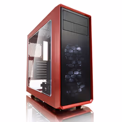 Fractal Design Focus G, Midi Tower, PC, Noir, Rouge, ATX, ITX, micro ATX, Blanc, Ventilateur, Devant