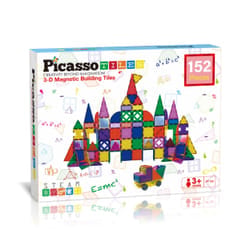 PicassoTiles 152pc Magnetic Tiles set