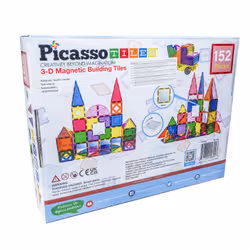 PicassoTiles 152pc Magnetic Tiles set - Vue supplémentaire 3