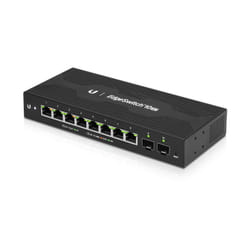 Ubiquiti EdgeSwitch 10XP Géré L2 Gigabit Ethernet (10/100/1000) Connexion Ethernet, supportant l'alimentation via ce port (PoE) Noir