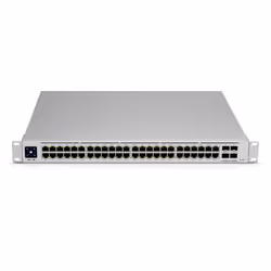 Ubiquiti UniFi Pro 48-Port PoE Géré L2/L3 Gigabit Ethernet (10/100/1000) Connexion Ethernet, supportant l'alimentation via ce port (PoE) 1U Argent - Vue supplémentaire 5