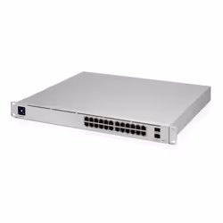 Ubiquiti UniFi Pro 24-Port PoE Géré L2/L3 Gigabit Ethernet (10/100/1000) Connexion Ethernet, supportant l'alimentation via ce port (PoE) 1U Argent