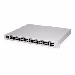 Ubiquiti UniFi Pro 48-Port PoE Géré L2/L3 Gigabit Ethernet (10/100/1000) Connexion Ethernet, supportant l'alimentation via ce port (PoE) 1U Argent