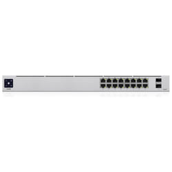 Ubiquiti UniFi 16-Port PoE Géré L2/L3 Gigabit Ethernet (10/100/1000) Connexion Ethernet, supportant l'alimentation via ce port (PoE) 1U Argent