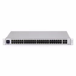 Ubiquiti UniFi USW-48-POE-EU commutateur réseau Géré Gigabit Ethernet (10/100/1000) Connexion Ethernet, supportant l'alimentation via ce port (PoE) Argent