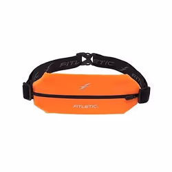 FITLETIC Ceinture Fitletic une poche élasthanne grand format - orange fluo
