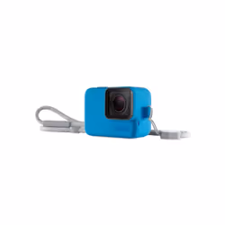 GoPro Sleeve + Lanyard, Housse, GoPro, HERO7 Black, HERO7 Silver, HERO7 White, HERO (2018), HERO6 Black, HERO5 Black, Bleu