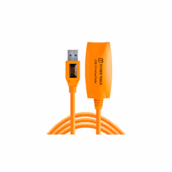 Tether Tools CU3017, 5 m, USB A, USB A, USB 3.2 Gen 1 (3.1 Gen 1), 5000 Mbit/s, Orange