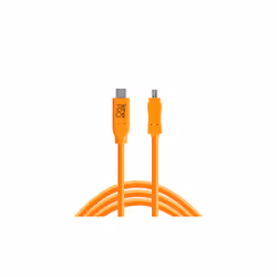 Tether Tools CUC2615-ORG, 4,6 m, USB C, Mini-USB B, USB 2.0, 4800 Mbit/s, Orange
