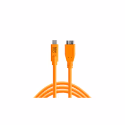 Tether Tools CUC3315-ORG, 4,6 m, USB A, Micro-USB B, USB 3.2 Gen 1 (3.1 Gen 1), 5000 Mbit/s, Orange