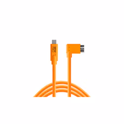 Tether Tools CUC33R15-ORG, 4,6 m, USB C, Micro-USB B, USB 3.2 Gen 1 (3.1 Gen 1), 5000 Mbit/s, Orange