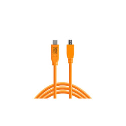 Tether Tools CUC2515-ORG câble USB 4,6 m USB 2.0 USB C Micro-USB B Orange