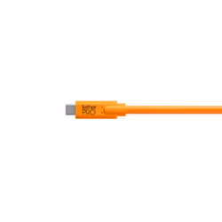 Tether Tools CUC2415-ORG câble USB 4,6 m USB 2.0 USB C Mini-USB B Orange