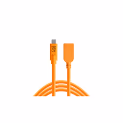 Tether Tools CUCA415-ORG, 4,6 m, USB C, USB A, USB 3.2 Gen 1 (3.1 Gen 1), Orange