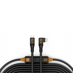 TETHER TOOLS Câble USB-C vers USB-C coudé 90° TetherPro CUC31RT2 - Noir 9.40m