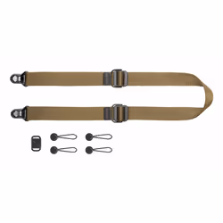 Peak Design Slide Lite, Action-cam (caméras sportives), Aluminium, Cuir, Nylon, Marron, 90 kg, 145 cm, 99 cm