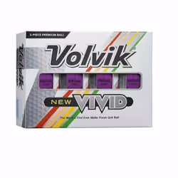 Lot de 12 balles de golf Volvik Vivid