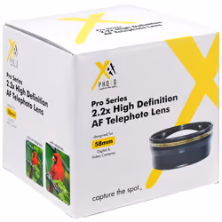 Xit XT2X58 lentille et filtre d'appareil photo SLR Téléobjectif Noir