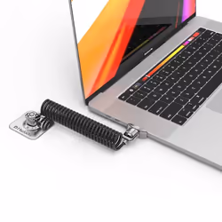Compulocks Dual Head Coiled Cable Keyed Lock câble antivol Noir - Vue supplémentaire 4
