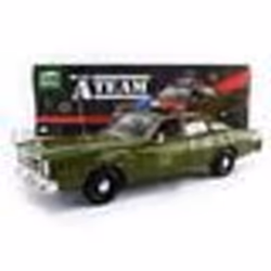 Voiture Miniature de Collection - GREENLIGHT COLLECTIBLES 1/18 - PLYMOUTH U.S Army - The A-Team 1977 - Vert