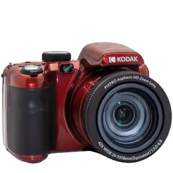 Kodak Astro Zoom AZ425, 20,68 MP, 5184 x 3888 pixels, BSI CMOS, 42x, Full HD, Noir, Rouge