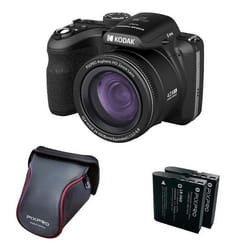 KODAK Pixpro Astro Zoom AZ426 Pack Appareil + Housse + 2 batteries - Appareil Photo Numérique Bridge 20 MP Vidéo Full HD - Noir