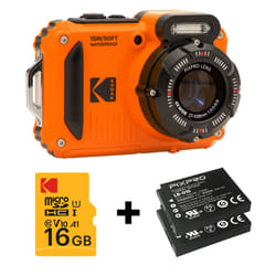 Kodak PIXPRO WPZ2OG6 appareil photo numérique 1/2.3" Appareil-photo compact 16,76 MP BSI CMOS 4608 x 3456 pixels Noir, Orange