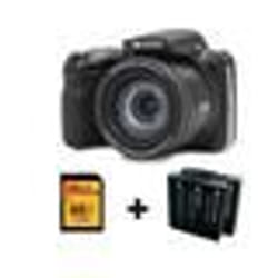 Appareil photo numérique Kodak PIXPRO AZ425 Noir + seconde batterie type LB060 + carte mémoire 32 Go