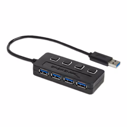 Sabrent HB-UM43, USB 3.2 Gen 1 (3.1 Gen 1) Type-A, 5000 Mbit/s, Noir, Statut, Windows 7 Home Basic, Windows 7 Home Basic x64, ...