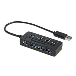 Sabrent HB-UM43 hub & concentrateur 5000 Mbit/s Noir