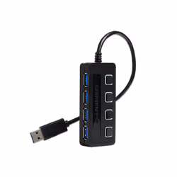 Sabrent HB-UM43 hub & concentrateur 5000 Mbit/s Noir