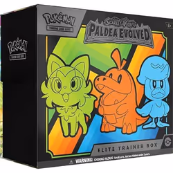Boîte de jeu de cartes à collectionner Pokémon Juego De Cartas English Pokemon Scarlet and Purple Paldea Evoled trainer elite