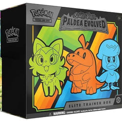 Boîte de jeu de cartes à collectionner Pokémon Juego De Cartas English Pokemon Scarlet and Purple Paldea Evoled trainer elite
