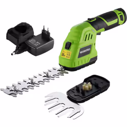 【Sécateur Electrique sans Fil 2 en 1】Lame de taille-herbes de 130 mm (largeur), lame de sculpte-haies de 190 mm (longueur). L ...
