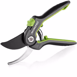 【Matériau de Haute Qualité】WORKPRO secateur de jardin avec revêtement antirouille noir, pour une plus grande durabilité et un ...