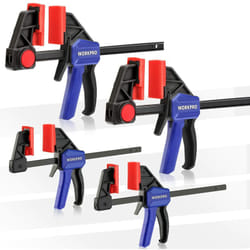 Jeu de 4 Serre-Joints à Libération Rapide, Largeur de Serrage 150 mm et 120 mm, Force de Serrage Maximale de 68 kg et 23 kg pour Travail du Bois, des