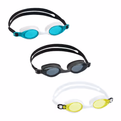 Bestway Lunettes de natation Summer Swirl Pro pour adultes dès 14 ans, Unisexe, Couleurs assorties, Silicone, Couleurs assort ...