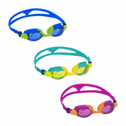 Bestway Lunettes de natation Lightning Pro enfants à partir de 7 ans, Unisexe, Couleurs assorties, Silicone, Couleurs assorti ...