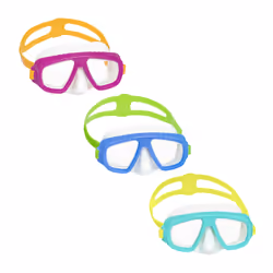 Bestway Masque Aqua Burst Essential Enfants 3 ans et plus, Enfant, Demi-masque, Plongée en apnée, Polycarbonate, Polycarbonat ...