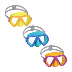 Bestway Masque Dominator Enfants 3 ans et plus, Enfant, Demi-masque, Plongée en apnée, Polycarbonate, Polycarbonate, Couleurs ...